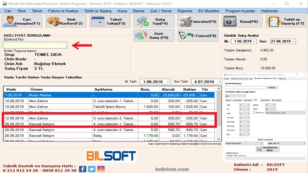 bilsoft muhasebe program