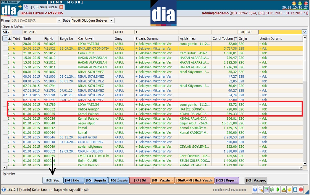 dia muhasebe program