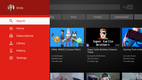 YouTube for Android TV indir
