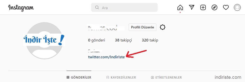 Instagram profiline Twitter balants nasl eklenir?