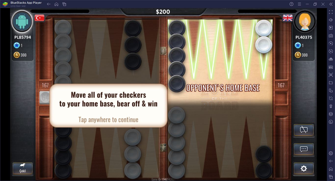 Backgammon - Lord of the Board PC BlueStacks indir