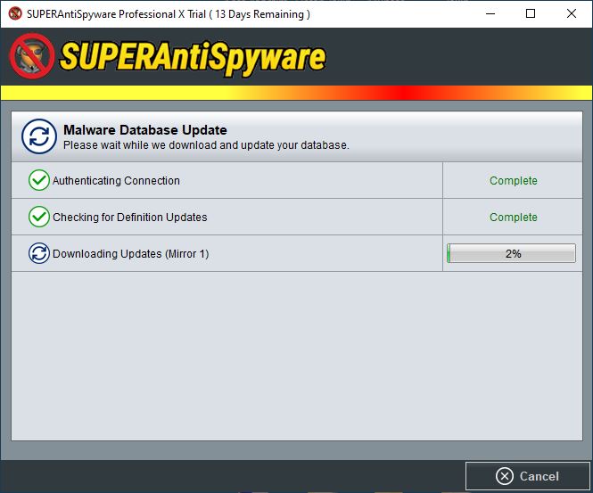 SUPERAntiSpyware  Database  Definitions  Update indir